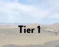 Desert landscape with the text "Tier 1" overlaid.