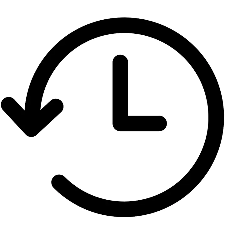The image features a circular arrow symbolizing the concept of time or a cycle, often representing recycling or renewal.