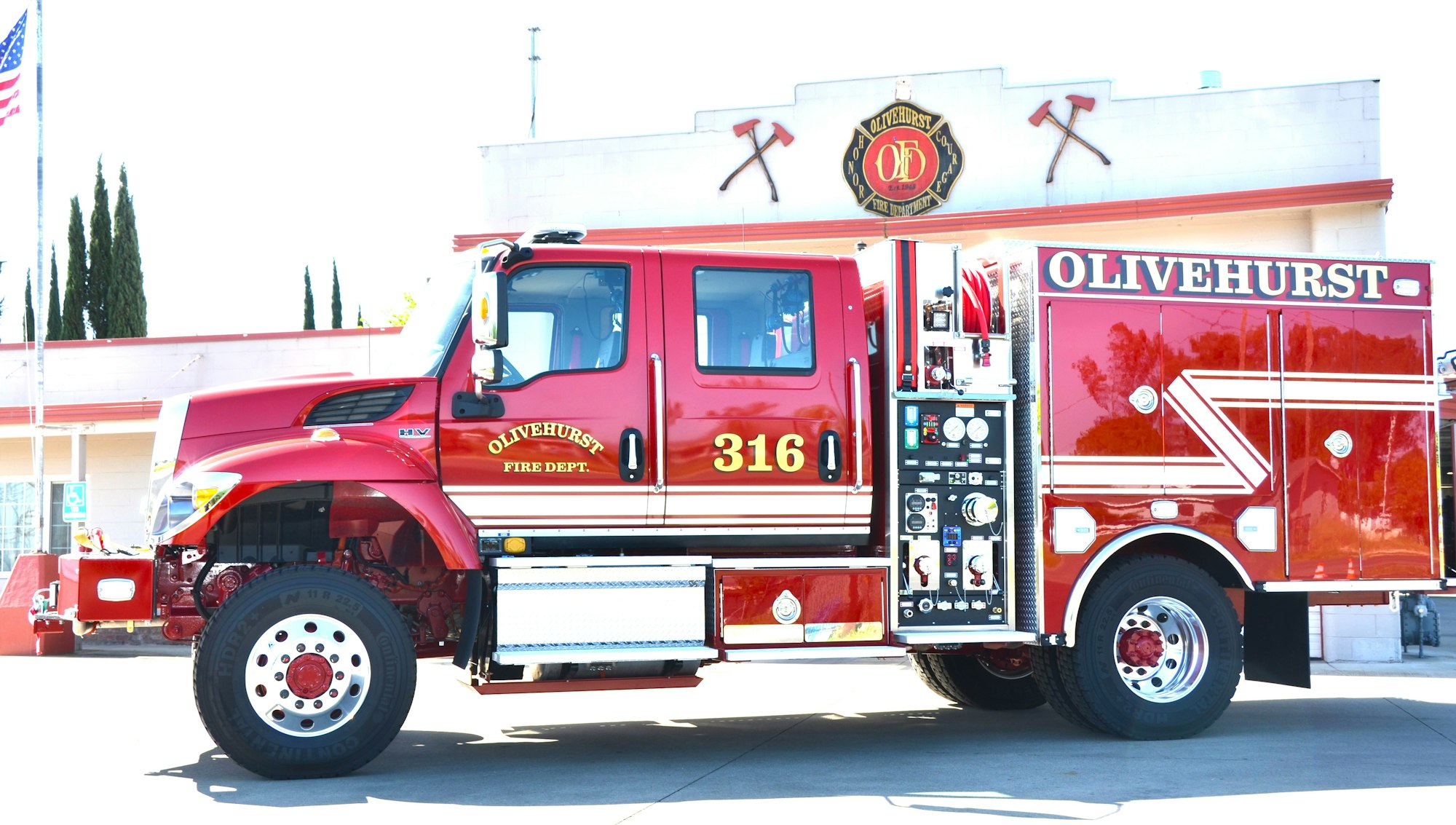 Olivehurst Fire Department's Engine 316