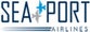 Text: "SAE PORT AIRLINES" with airplane motifs in place of letters.