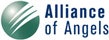 Logo with a green globe and the text "Alliance of Angels."
