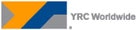 Logo with orange and blue geometric shapes and the text "YRC Worldwide."