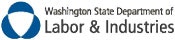 Logo of the Washington State Department of Labor & Industries with a blue and white emblem.