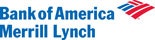 Bank of America Merrill Lynch logo with red and blue design elements.