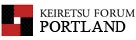 Logo of Keiretsu Forum Portland with a red and black geometric design.