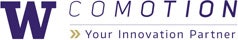 Logo with a large "W" and text: "CoMotion - Your Innovation Partner."