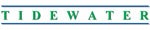 The image displays the word "TIDEWATER" styled between two horizontal lines.
