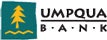Logo with a stylized yellow tree and water on a teal background, next to the text "UMPQUA BANK."