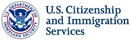 U.S. Citizenship and Immigration Services logo with seal.
