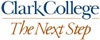 Logo of Clark College with the phrase "The Next Step" below.