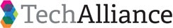 Logo with "TechAlliance" text and a colorful geometric icon on the left.