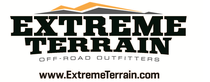 Logo of "Extreme Terrain Off-Road Outfitters" with a mountain graphic and a website address.