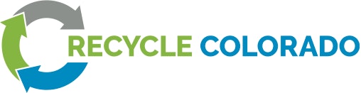 Recycle Colorado logo with a tri-color recycling symbol.