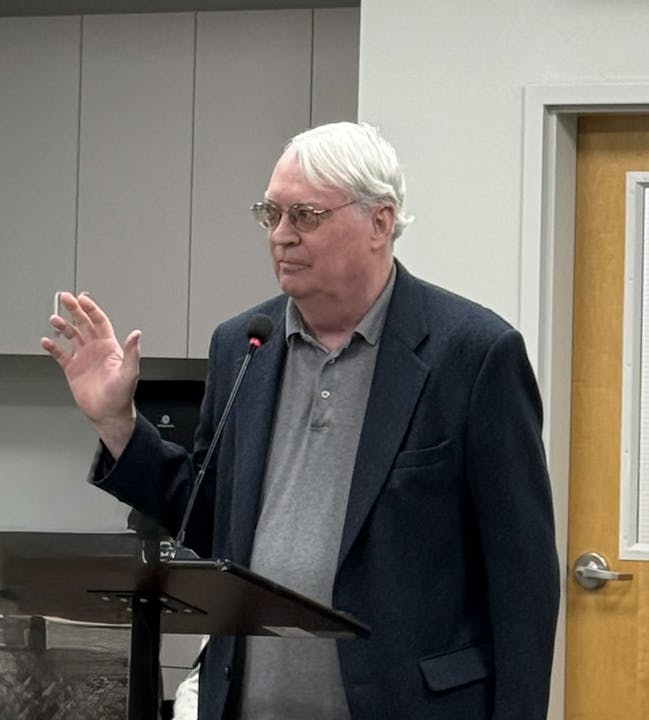 Mikael Blaisdell takes the Oath of Office to join the MCHCD Board