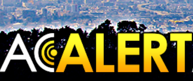 Graphic with "ALERT" text and a radar icon over a blurred cityscape background.