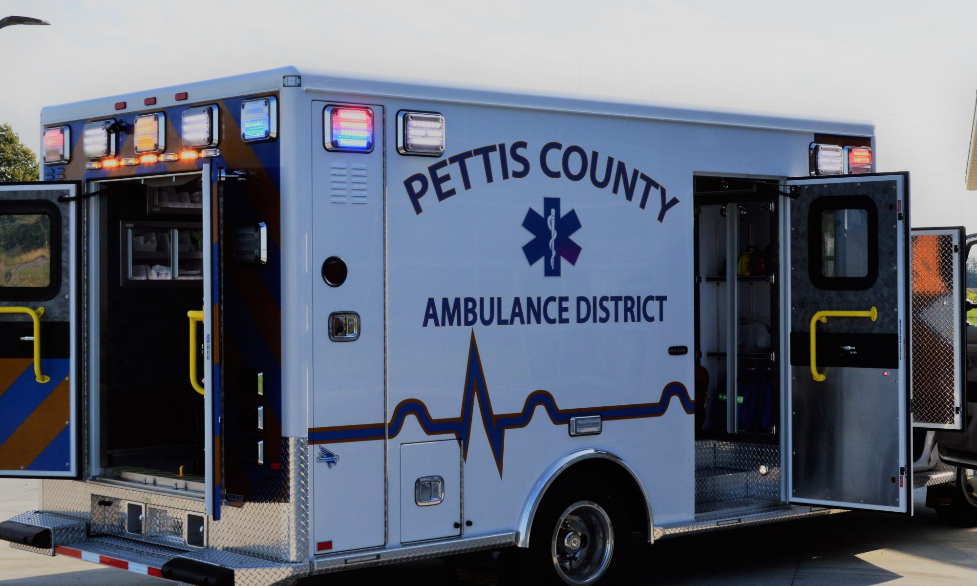 May contain: transportation, van, vehicle, and ambulance