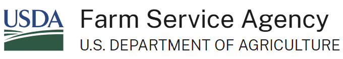 USDA Farm Service Agency logo, U.S. Department of Agriculture.