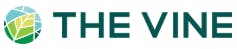 A circular abstract logo with "THE VINE" text to the right.