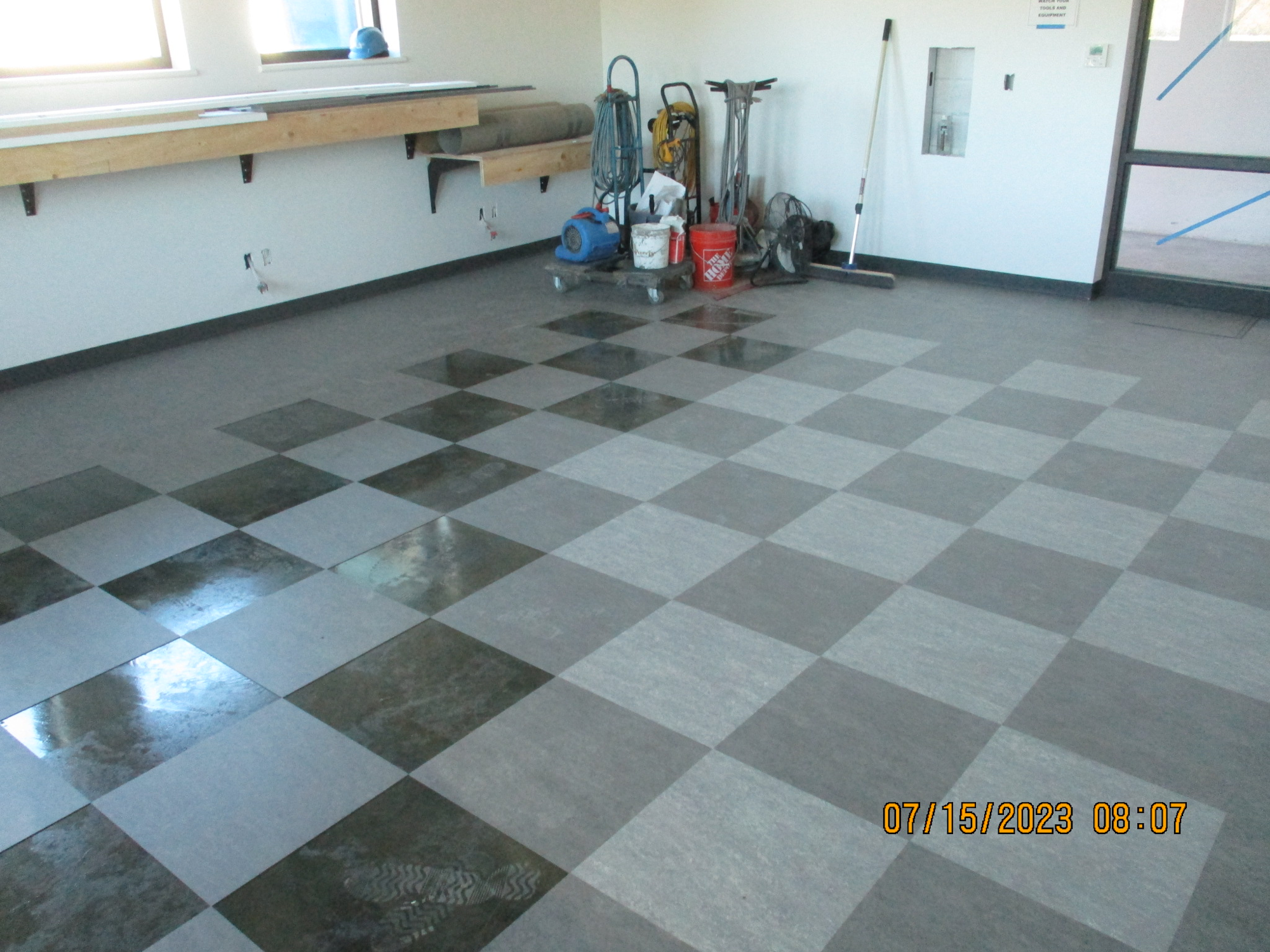 May contain: floor, flooring, and helmet