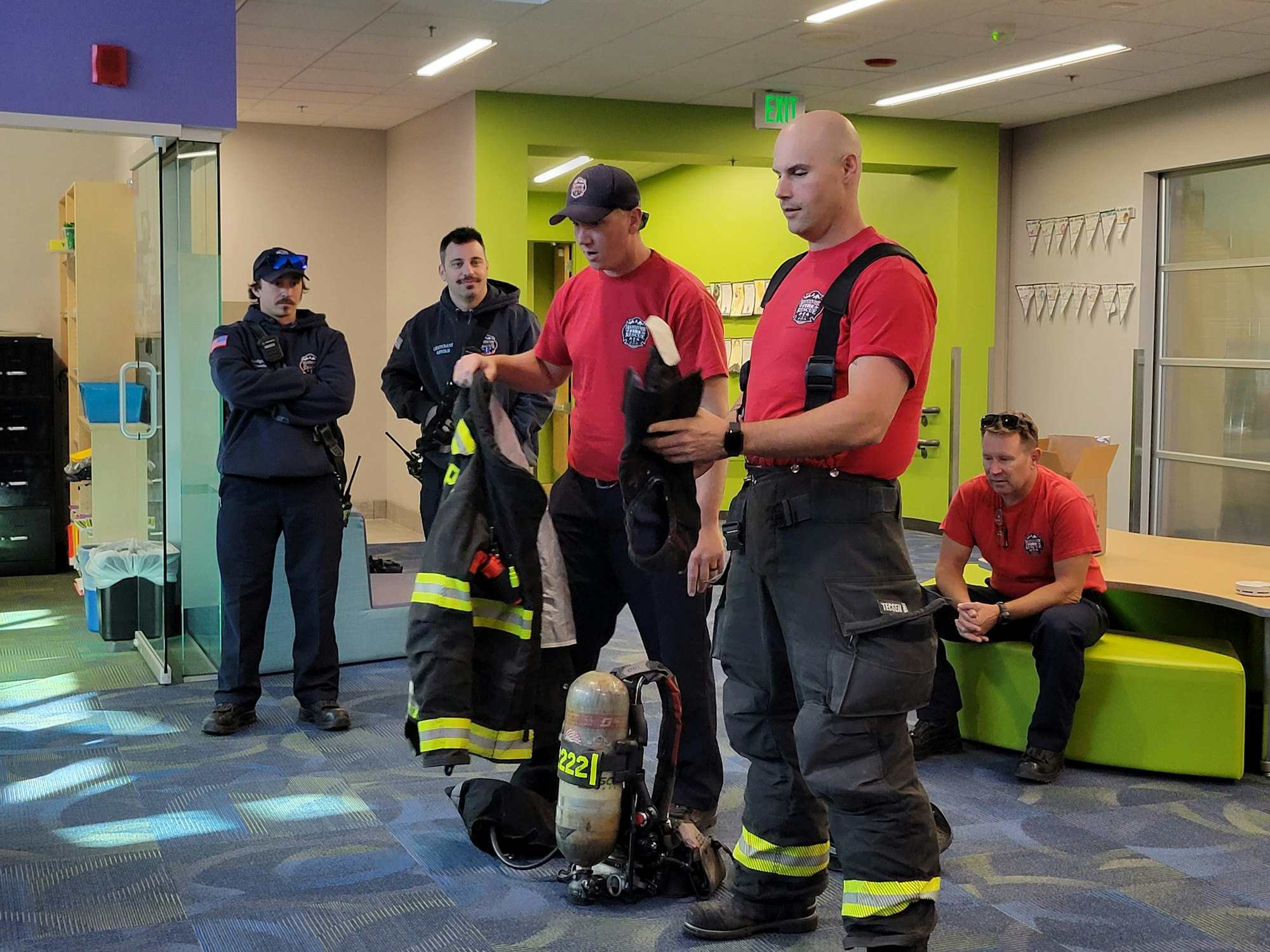 May contain: person, human, and fireman