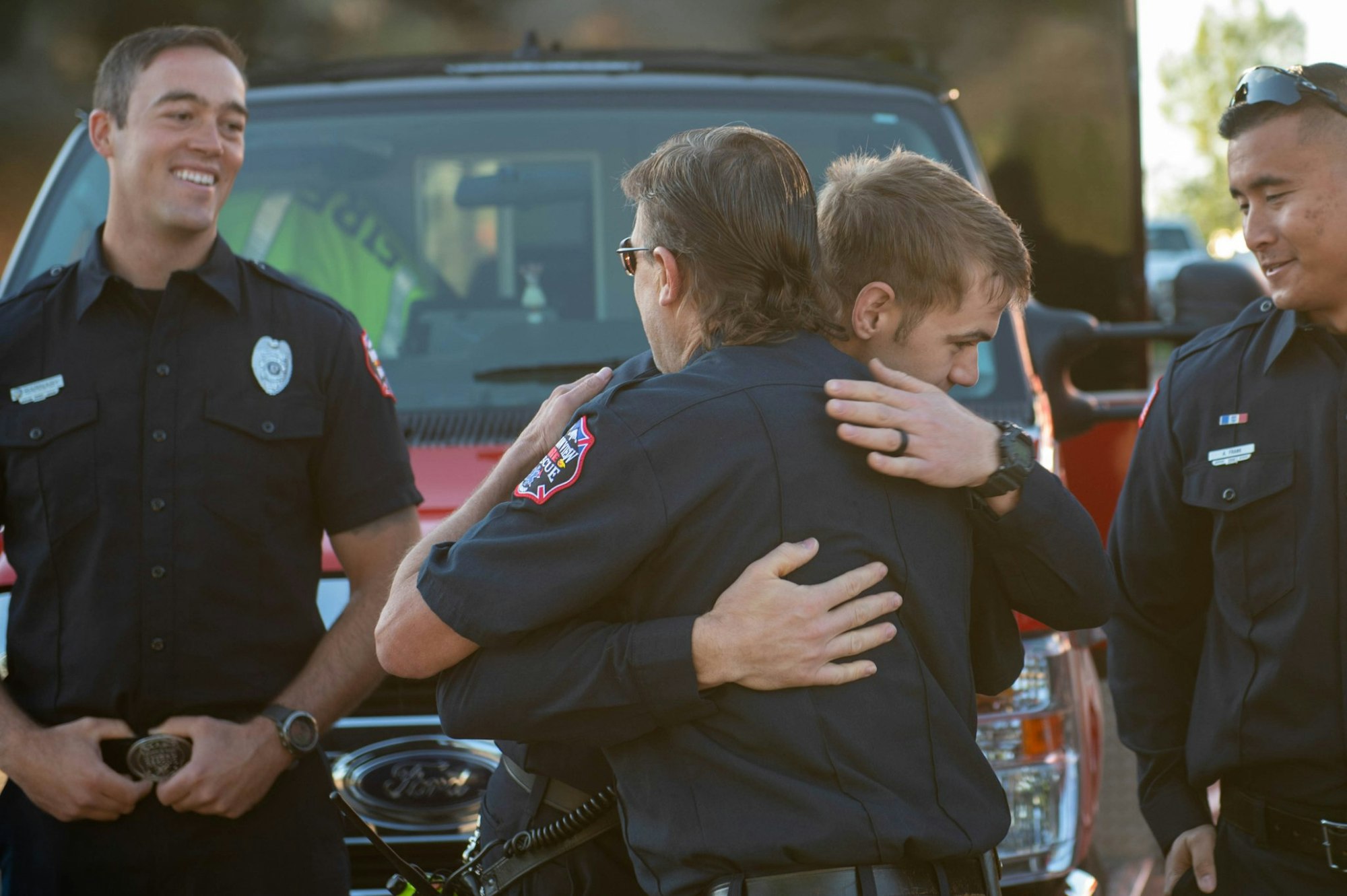 May contain: person, human, officer, military, military uniform, sunglasses, accessories, and accessory