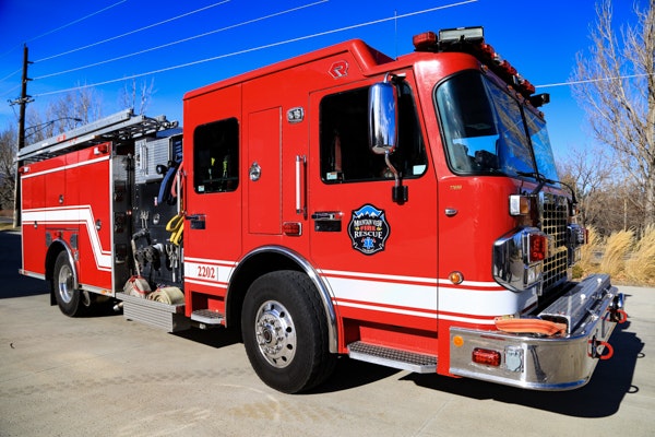 May contain: truck, vehicle, transportation, and fire truck