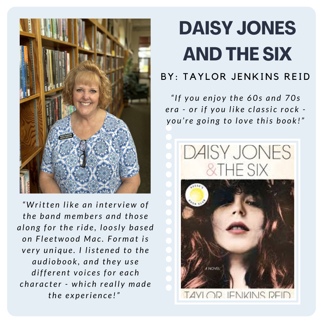 Review of "Daisy Jones & The Six" by Taylor Jenkins Reid, praising its unique interview format and audiobook experience.
