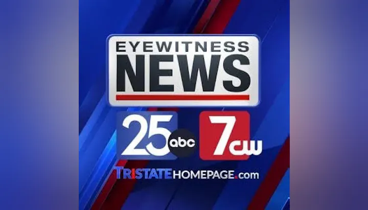 The image features the logo for Eyewitness News, with channel numbers 25 (ABC) and 7 (CW), along with the website trisstatehomepage.com.