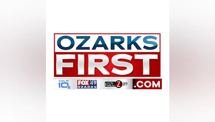 The image features the logo for "Ozarks First," a news outlet, along with associated channel names and a website link.