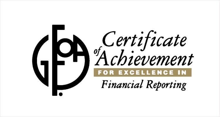 GFOA Certificate of Achievement Logo