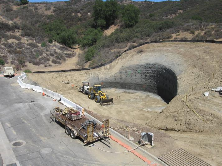 May contain: transportation, truck, vehicle, mining, and tunnel