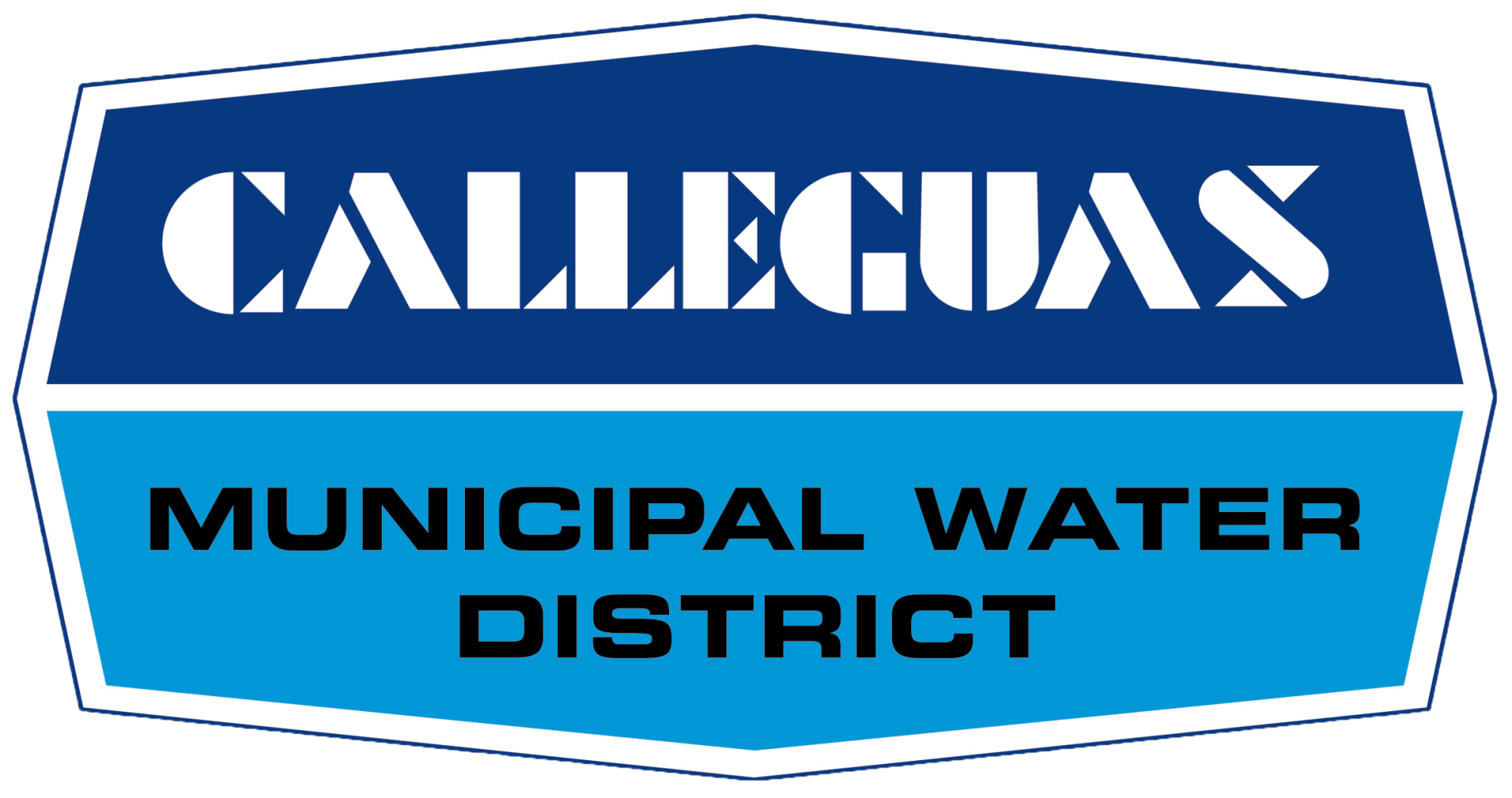 Logo with "CALLEGUAS" in blue on top, "MUNICIPAL WATER DISTRICT" in black below on blue background.