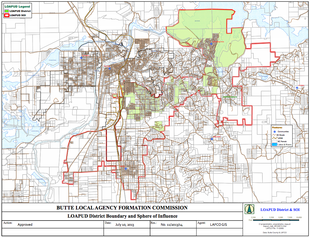 LOAPUD Boundary map, diagram, plan, and plot
