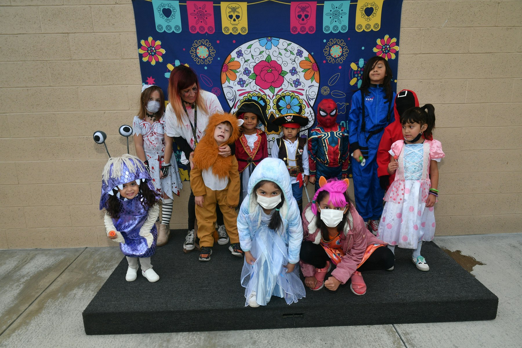 Children who participated in costume contest