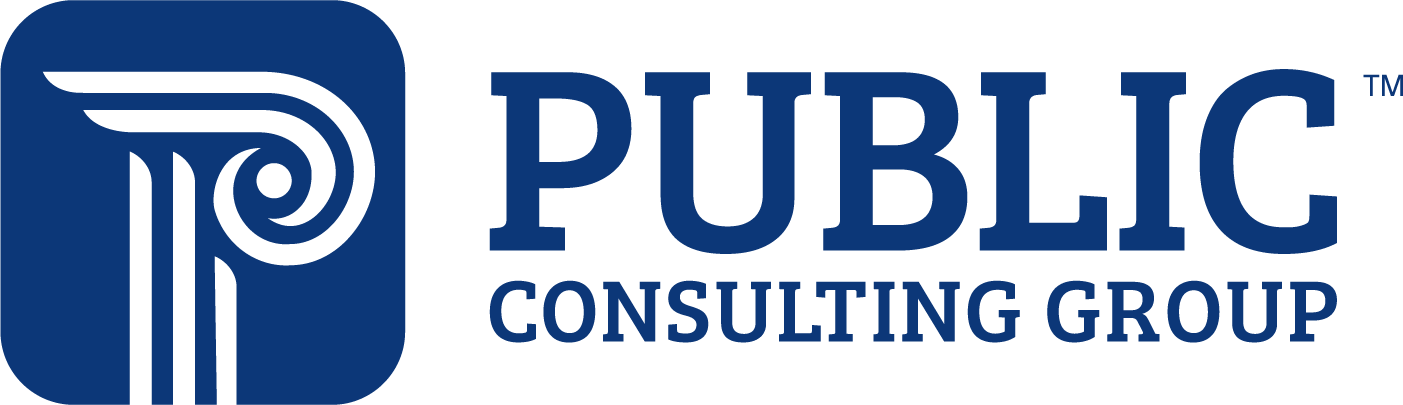 Public Consulting Group logo with Corinthian column