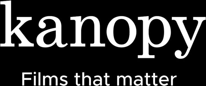 Kanopy logo with the tagline "Films that matter" on a black background.