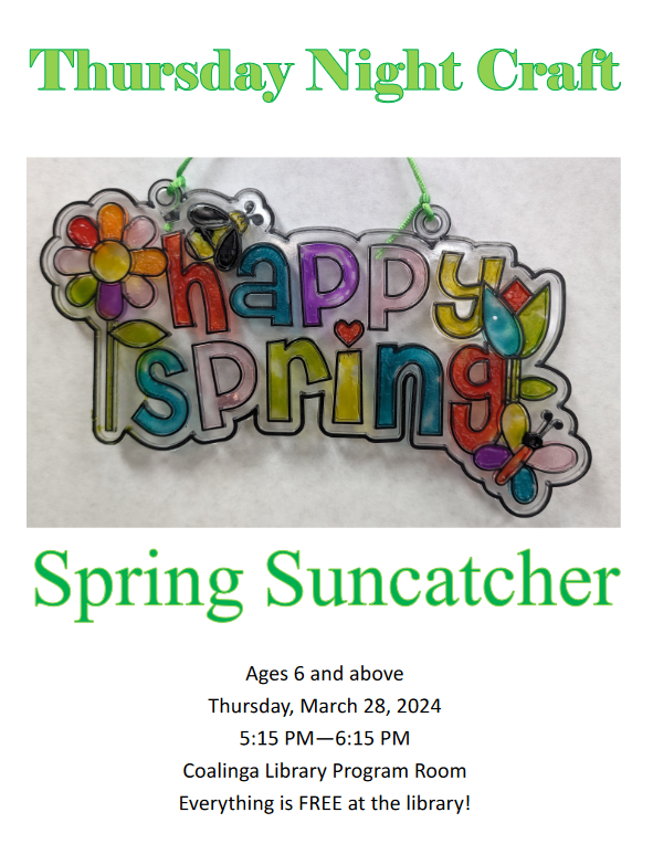 Spring Suncatcher Craft