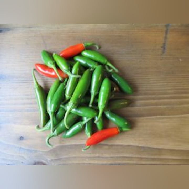 May contain: food, produce, pepper, plant, and vegetable