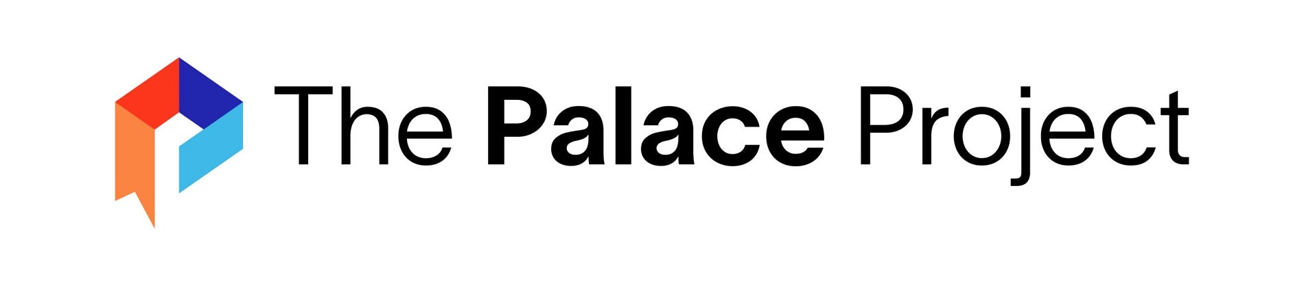 Logo of The Palace Project with a stylized "P" in multicolor beside the text.