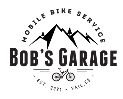 The image displays a logo that reads "Mobile Bike Service - Bob's Garage - Est. 2021 - Miami."