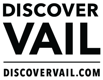 The image contains the text "DISCOVER VAIL" and a website address "DISCOVERVAIL.COM".