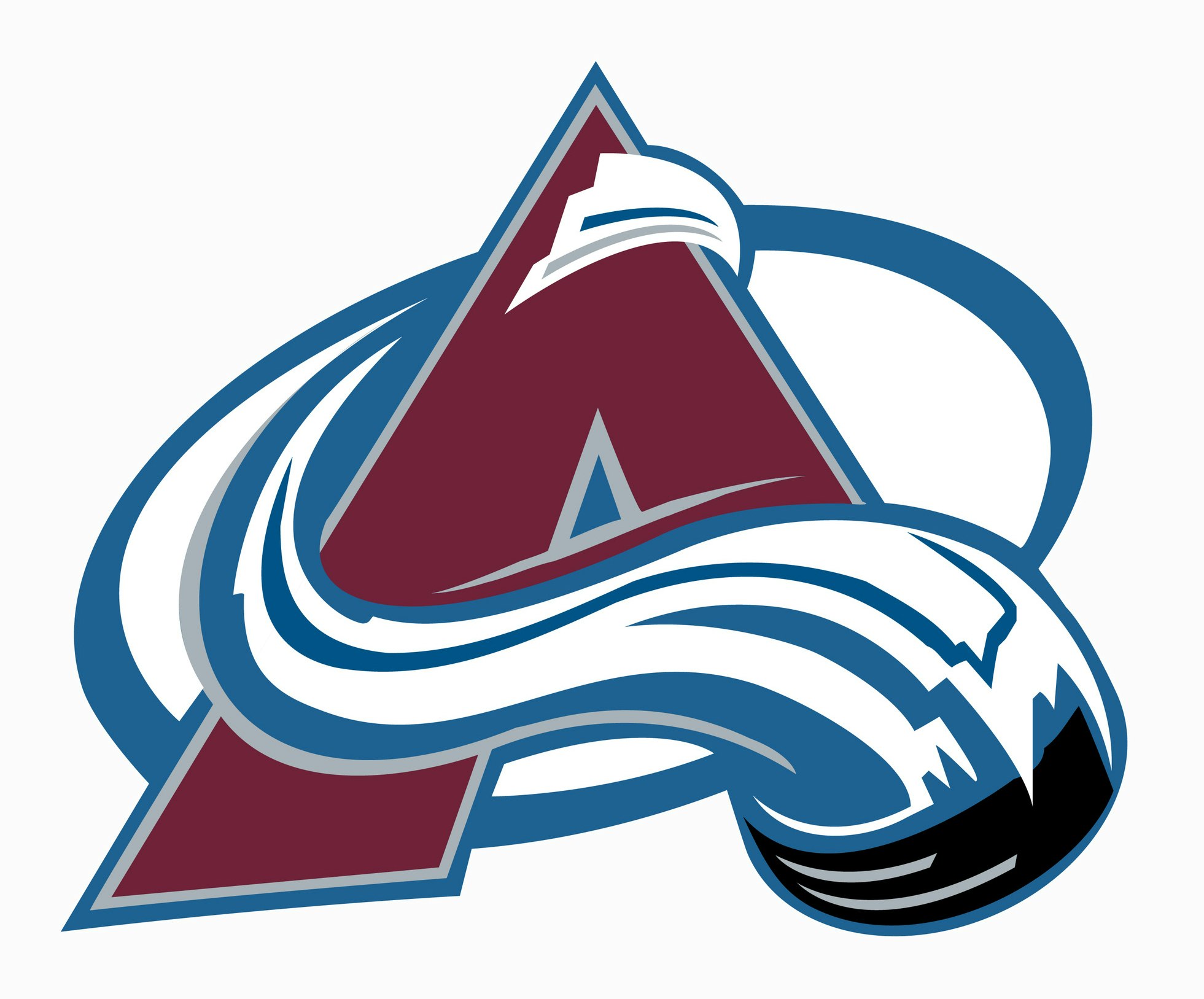 A stylized "A" with snow and mountain design elements, likely a sports team logo.