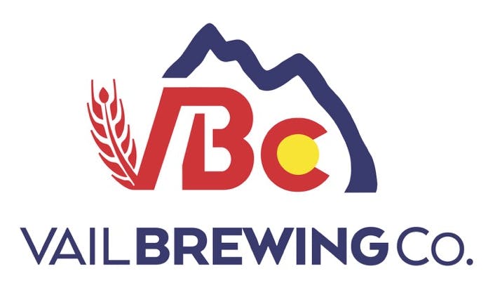 Vail Brewing Co. logo with mountain, wheat, and letters "VBC".