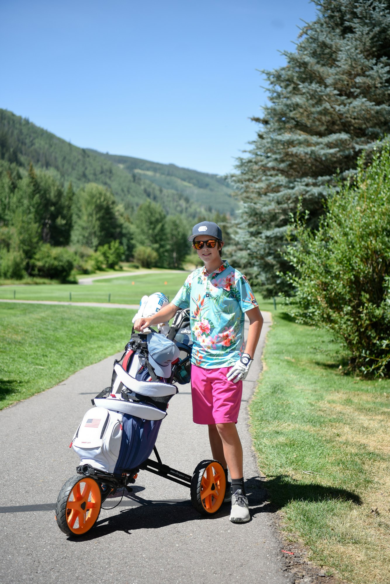Junior golfer at the Vail Golf Club