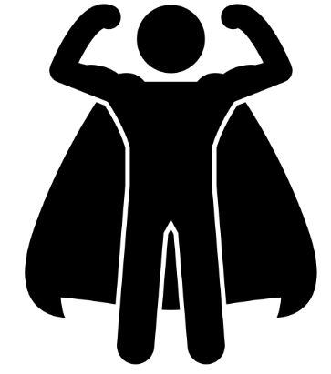 The image features two stylized figures with abstract shapes, possibly representing characters or icons, set against a simple background.