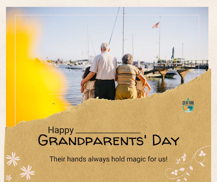 A heartwarming message celebrating Grandparents' Day, highlighting the magic in their hands and love.
