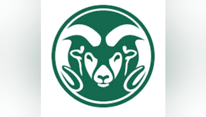 A green circular logo featuring a stylized image of a ram's head.