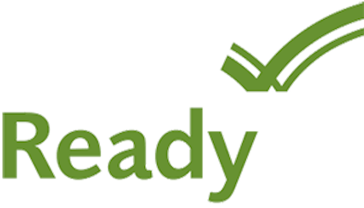 A logo with the word "Ready" and a green checkmark above the 'y'.