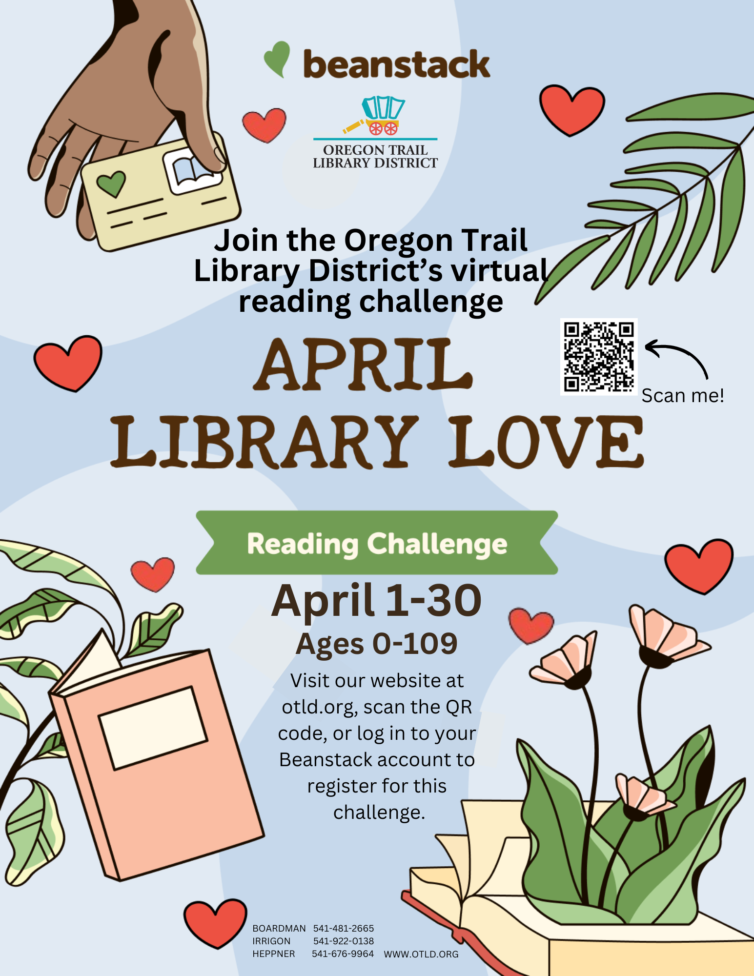 April Library Library Love on Beanstack - Oregon Trail Library District