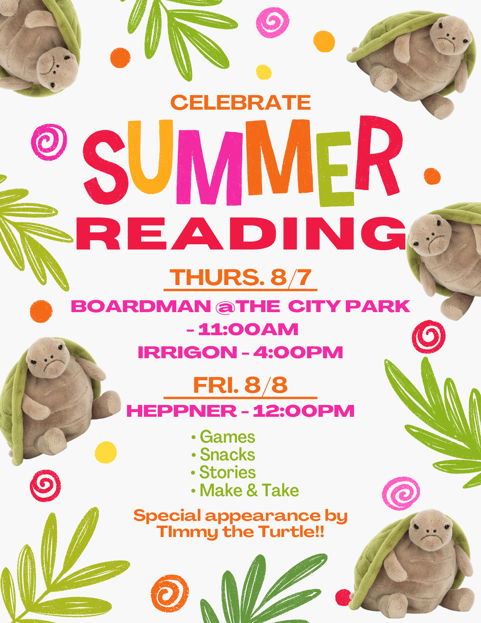 Summer Reading 2025 Celebration: Heppner Library @ Noon - Oregon Trail ...